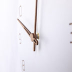 Scandinavian 3D Wall Clock in High-Quality Wood – Modern Decorative Timepiece