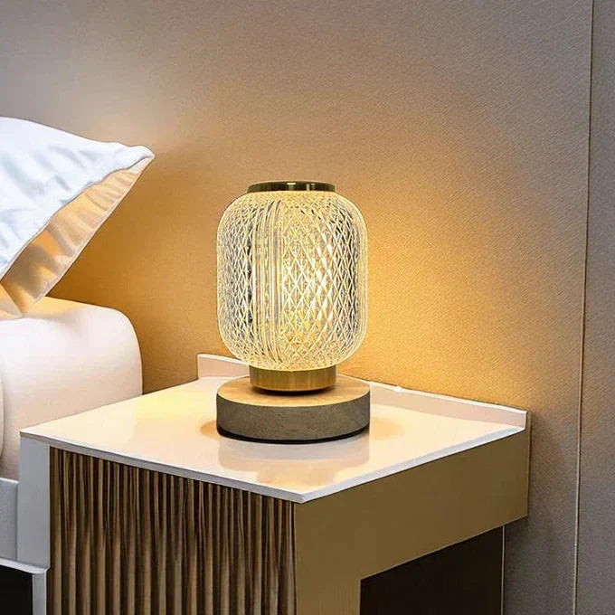 Stylish Nordic LED Table Lamp with Crystal Design – Dimmable and Energy Efficient