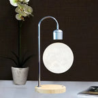 LED Magnetic Levitation Moon Lamp with Wireless Charging
