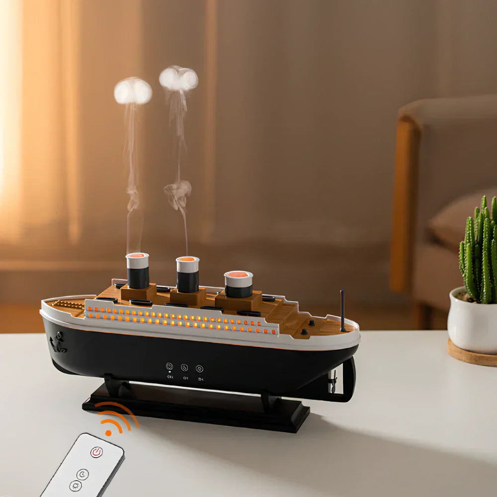 Ocean Mist Ship Humidifier – Ultrasonic Cool Mist & Aromatherapy