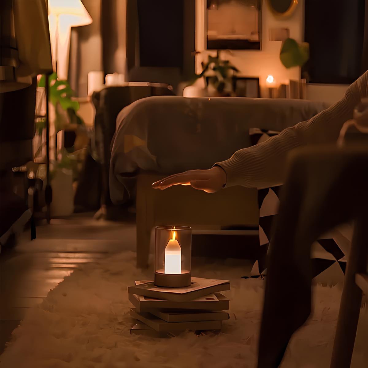 Luminara Hand-Wave LED Candle | Touch-Free Ambient Lighting