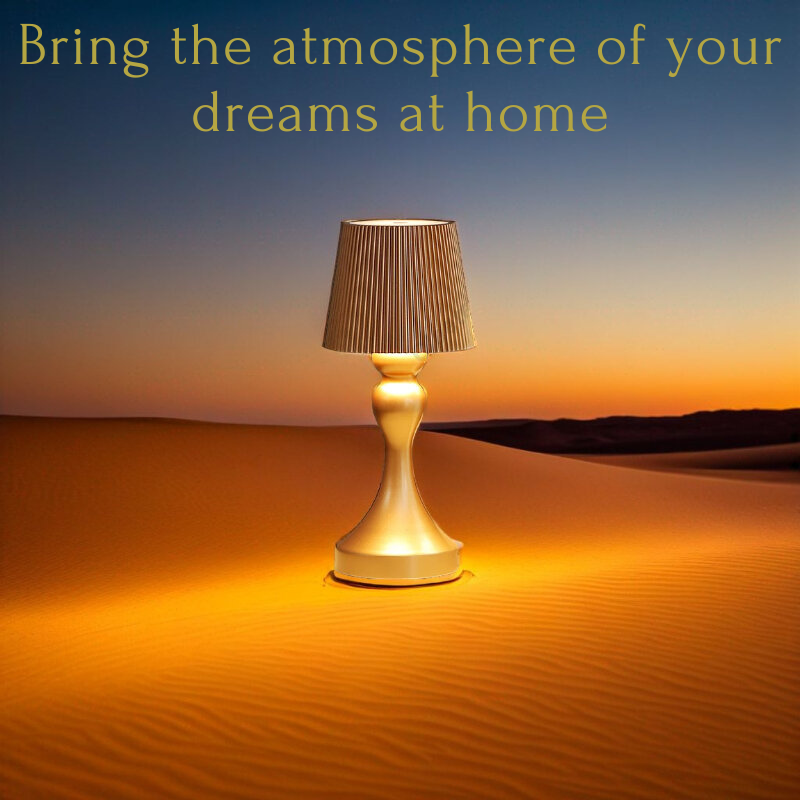 Rechargeable White Table Lamp – Modern Touch Design for Bedside