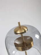 Nordic Transparent Glass Table Lamp │ Modern LED Living Bedroom Decor Lighting Desk Lamp