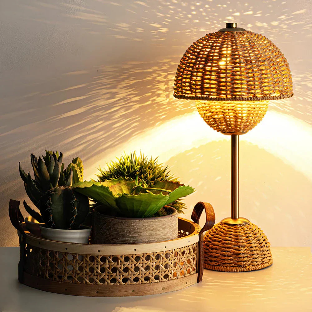 EcoBamboo Table Lamp – Sustainable & Minimalist Lighting for Modern Spaces